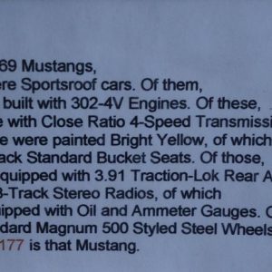 1969 Ford Mustang Boss 302