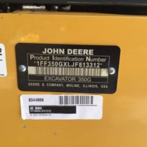 2019 John Deere Excavators 350G LC
