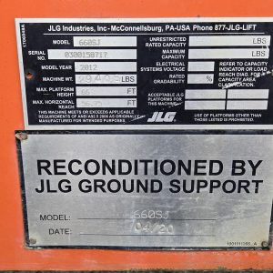 2012 JLG Booms 660SJ