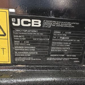 2018 JCB Telehandler 508-66